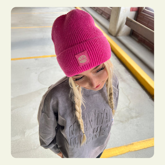 Mental Market Beanie (Pink)